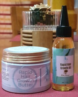 Rapid Hair Growth Combo Set: 150g Hair Growth Butter & 50ml Oil