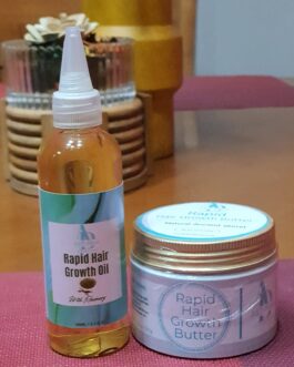 Rapid Hair Growth Combo Set: 150g Hair Growth Butter & 100ml Oil